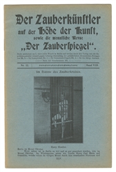  [HOUDINI] Der Zauberkünstler … Der Zauberspiegel. Circa 190...