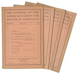  [MARGERY THE MEDIUM] Four ASPR Journals Related to the Marg...