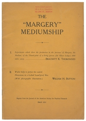  [MARGERY THE MEDIUM] The Margery Mediumship. [Boston?], Mar...