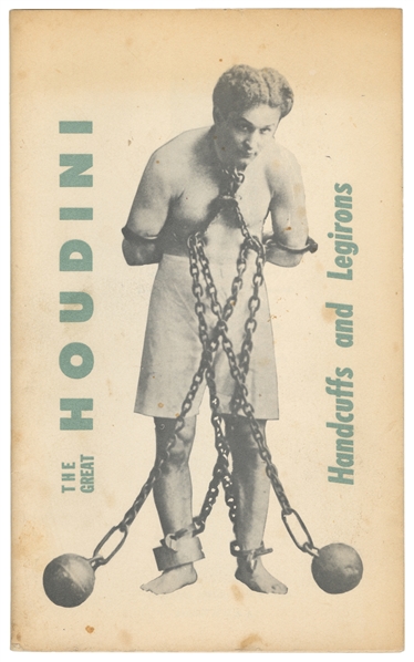  WRESCH, Dick. The Great Houdini Handcuffs and Leg Irons. N....