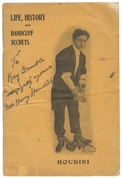  HOUDINI, Harry (Erik Weisz, 1874 – 1926). Life, History and...