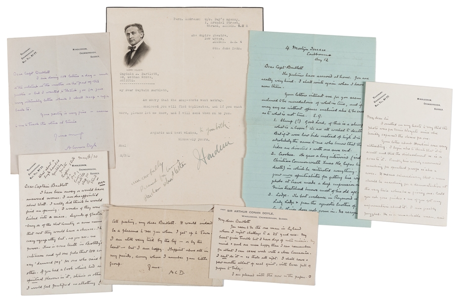  [HOUDINI] DOYLE, Arthur Conan (1859 – 1930). Important Arch...