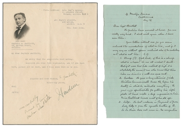  [HOUDINI] DOYLE, Arthur Conan (1859 – 1930). Important Arch...