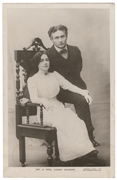  HOUDINI, Harry (Erik Weisz, 1874 – 1926). Mr. & Mrs. Harry ...