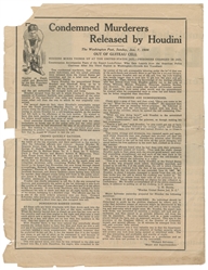  HOUDINI, Harry (Erik Weisz, 1874 – 1926). The World Famous ...