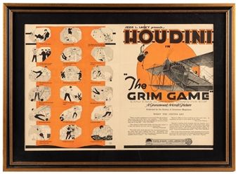  HOUDINI, Harry (Erik Weisz, 1874 – 1926). The Grim Game Pro...