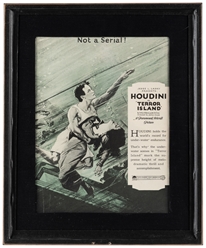  HOUDINI, Harry (Erik Weisz, 1874 – 1926). Terror Island Adv...