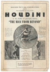  HOUDINI, Harry (Erik Weisz, 1874–1926). Man From Beyond Pre...