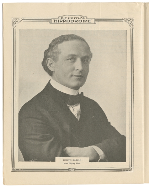  HOUDINI, Harry (Erik Weisz, 1874 – 1926). Houdini New York ...