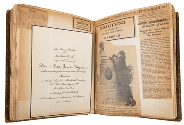  [HOUDINI] Scrapbook of Houdini Ephemera and News Clippings....
