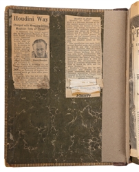  [HOUDINI] Scrapbook of Houdini Ephemera and News Clippings....