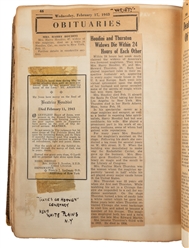  [HOUDINI] Scrapbook of Houdini Ephemera and News Clippings....