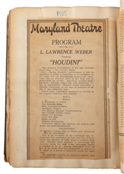  [HOUDINI] Scrapbook of Houdini Ephemera and News Clippings....