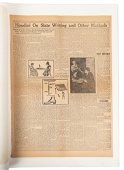  [HOUDINI] Oversize Scrapbook of Houdini Ephemera and Clippi...