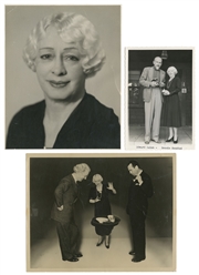  HOUDINI, Beatrice (1876 – 1943). Three Photographs of Beatr...