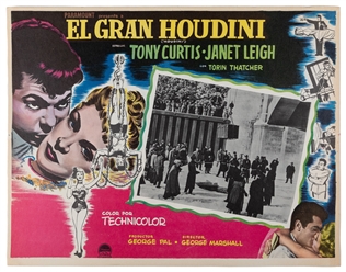  El Gran HOUDINI Lobby Cards. Paramount Studios, 1953. Compl...