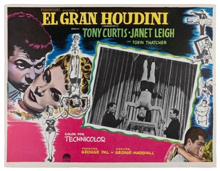  El Gran HOUDINI Lobby Cards. Paramount Studios, 1953. Compl...