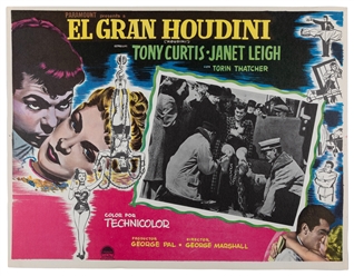  El Gran HOUDINI Lobby Cards. Paramount Studios, 1953. Compl...