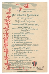  BERTRAM, Charles (James Bassett, 1853 – 1907). Programme of...
