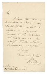  HENRY, M. Autograph Letter Signed by M. Henry the Magician....