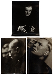  LANG, Melitta. Three Portraits of Magician Alfredo Cantarel...