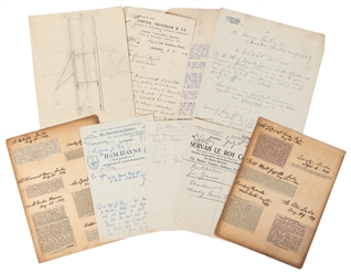  LEROY, Servais (1865 – 1953). Archive of Servais LeRoy Ephe...