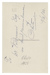  OKITO (Tobias Bamberg, 1884 – 1963). RPPC Signed Twice by O...