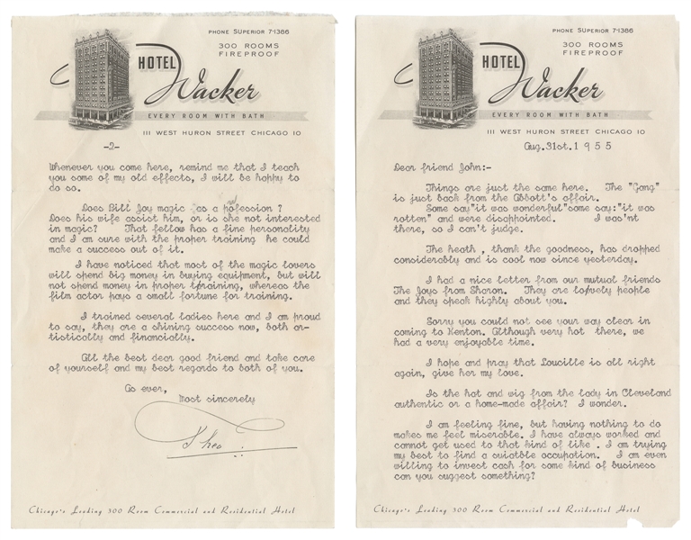  OKITO (Tobias Bamberg, 1884 – 1963). TLS from Okito to John...