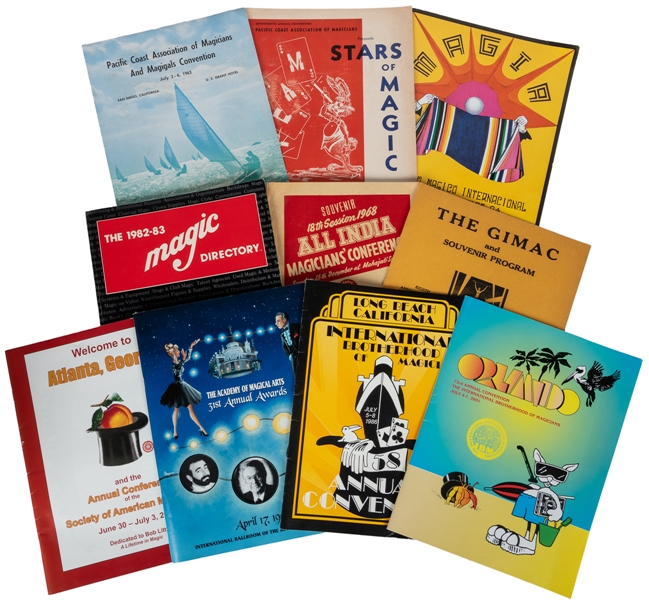  [PROGRAMS - MAGIC] Group of Nearly 70 Programs for Magician...