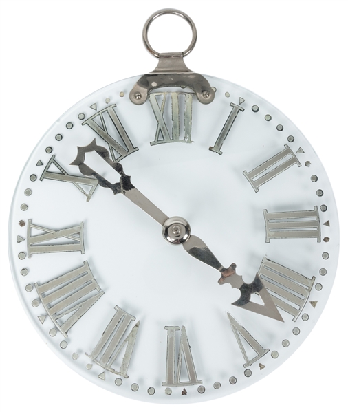  Crystal Clock Dial. Martinka & Co., ca. 1900. A clear glass...