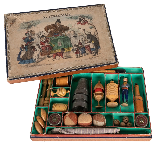 [MAGIC SET] Jeu dEscamotage. Paris: Camus [?], 1880s. Exqu...