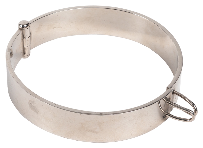  Spirit Collar. European, ca. 1900. Heavy metal collar used ...