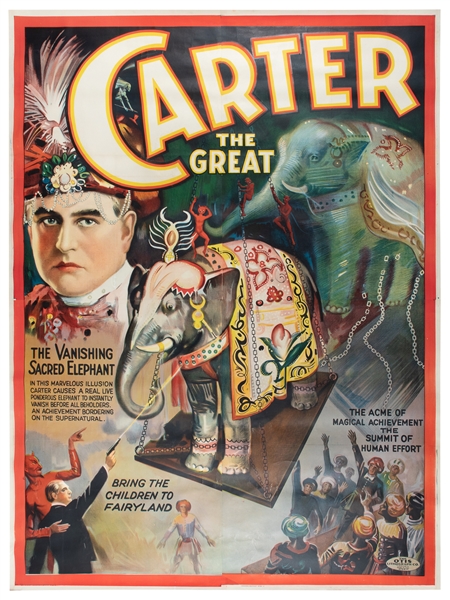  CARTER, Charles (1874 – 1936). Carter the Great. The Vanish...