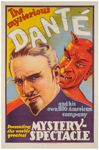  DANTE (Harry Jansen, 1883 - 1955). The Mysterious Dante. My...