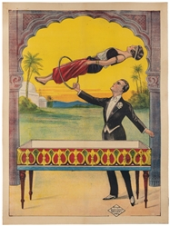  [LEVITATION] Magician's Levitation Stock Poster. Paris: Lou...