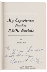  BEY, Hamid (1897 – 1976). My Experiences Preceding 5000 Bur...