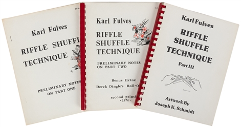  FULVES, Karl (1938 – 2023). Three Works on Riffle Shuffles....