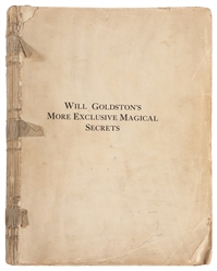  GOLDSTON, Will (1878 – 1948). More Exclusive Magical Secret...