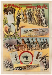  W. Immans Best Dressirte Hunde-Meute. Hamburg: Adolph Frie...
