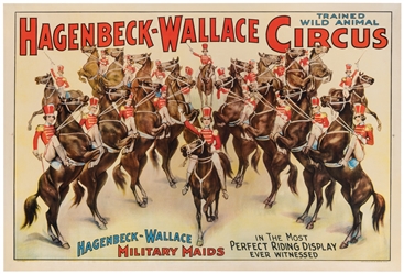  Hagenbeck-Wallace Circus / Military Maids. Erie Litho, ca. ...