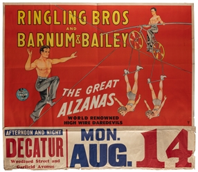  Ringling Bros. and Barnum & Bailey / Alzanas. Circa 1940s. ...