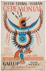  EWING, Louie (American, 1908-1983). Inter-Tribal-Indian Cer...