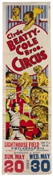  Group of 7 Circus Panel Posters, Plus 2 Heralds. [V.p., ca....