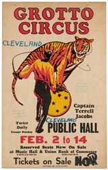  Pair of Grotto Circus Window Cards. [Cleveland: Jontzen, ca...