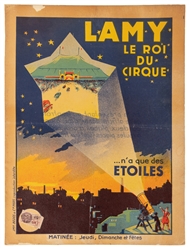  Trio of “Cirque Lamy French Window Cards. Paris: Bedos, [c...