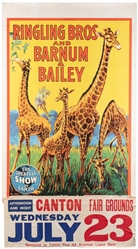  Two American circus posters. Including: Ringling Bros. and ...