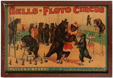  Sells-Floto Circus / Pallen's Bears. [Erie Litho], ca. 1920...