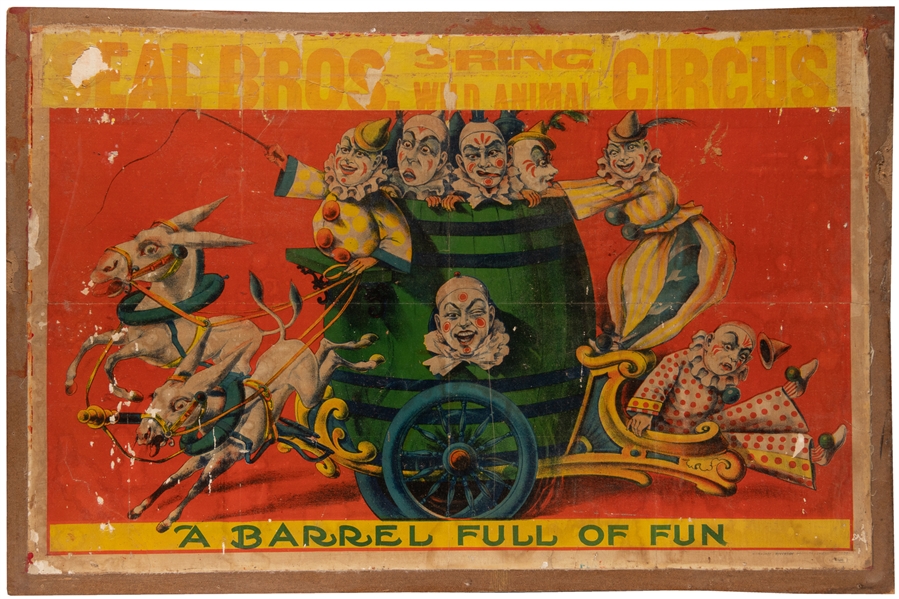  Seal Bros. Circus / A Barrel of Fun. Milwaukee: Riverside P...