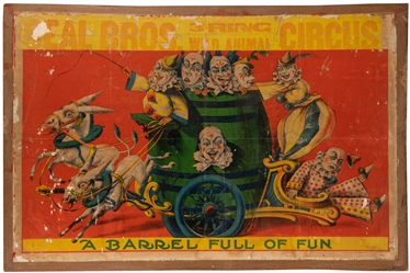  Seal Bros. Circus / A Barrel of Fun. Milwaukee: Riverside P...