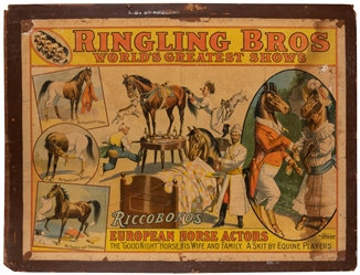  Ringling Bros. / Riccobono's European Horse Actors. Cincinn...